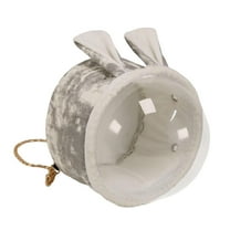 Vaveren Guinea Pig Carrier Backpack Lightweight Cage for Bunny Ferrets Small Animals Gray