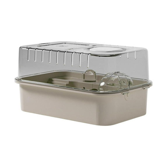 Vaveren Hamster Cage Clear Breathable Hamster Habitat for Hedgehog Sugar Glider Mice white