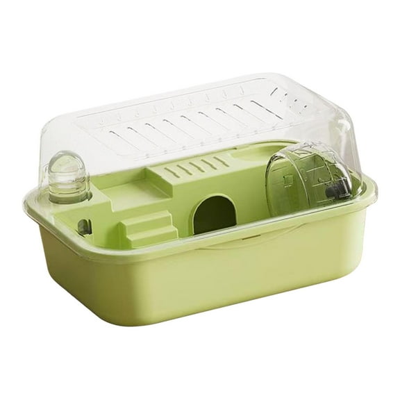 Vaveren Hamster Habitat Openable Top Portable Hamster Cage for Rats Hedgehog Gerbils green