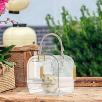 Vaveren Hamster -carry Bag Cage, Small Tier Carry Case, Guinea Pig Cage Outdoors, Hamster Travel Carrier for Chinchilla, Ferret, Mice, Mice yellow