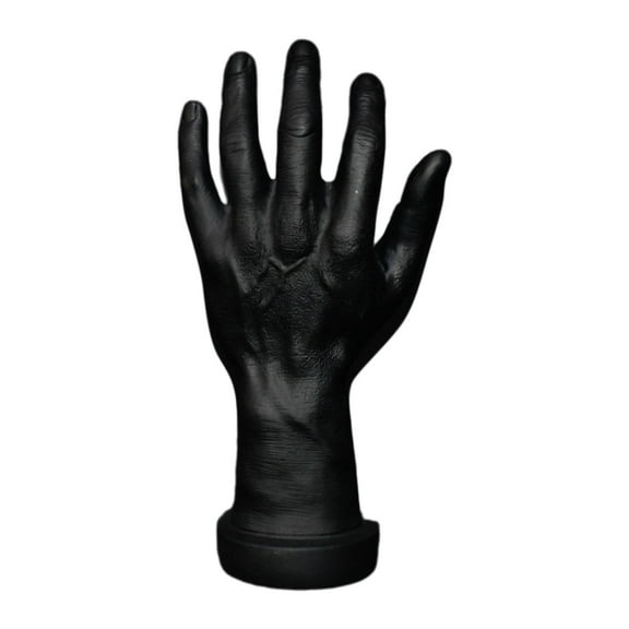 Vaveren Hand Model Jokes Toy Lifelike,Photo Props,Fake Hand Mannequin Hand for Cosplay Decoration Jewelry Display Party Nail Training black
