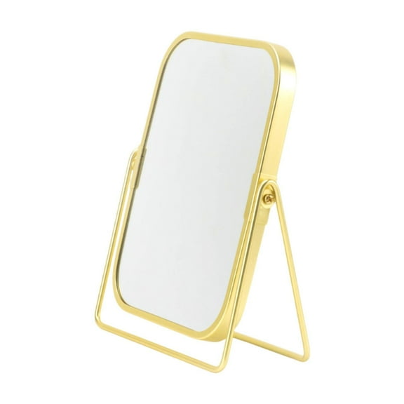 Vaveren Makeup Degree Rotation Double Sided for Hotel Dressing Table Dorm Gold