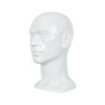 thumbnail image 1 of Vaveren Male Mannequin Head Freestanding Stand for Making Market Barber Shop Glossy White, 1 of 8