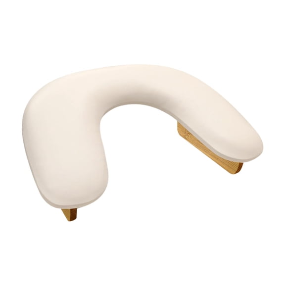 Vaveren Manicure Nail Arm Rest Stand Non Slip Comfortable for Nail Salon Makeup Tool White