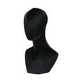 thumbnail image 1 of Vaveren Mannequin Head Shoulder Bust Businesses Shopping Mall Hats Display Stand Black, 1 of 8