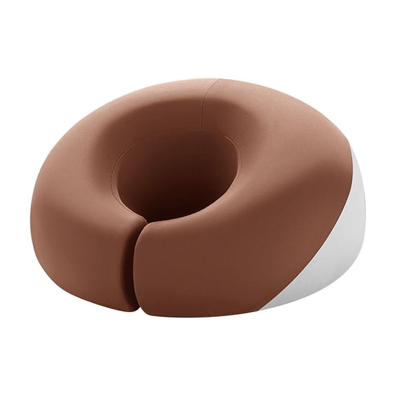 Vaveren Massage Pillow with Breathable Pillowcase Comfortable Memory Foam Pillow Napping Brown
