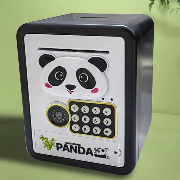Vaveren Panda Money Bank Home Ornaments Money Saving Box for Office Bedroom Children