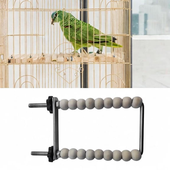 Vaveren Parrot Perch Toy Climbing Exercise Bird Training Perch Stand for Small Macaw