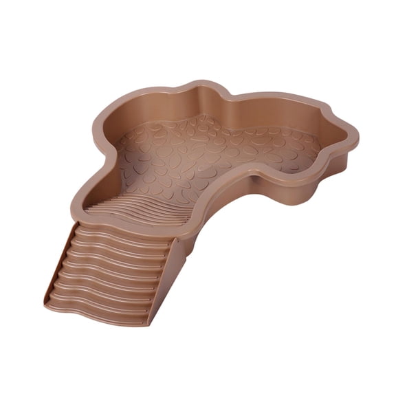 Vaveren Reptile Bathing Pool Lizards Habitat Amphibians Accessories Feeding Plate Tortoise Water Dish Turtle Bath for Gecko Chameleon yellow