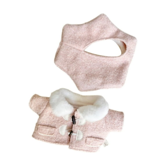 Vaveren Stuffed Doll Clothes with Hat Alive Figure Clothes for 14.96nch Dolls Pink