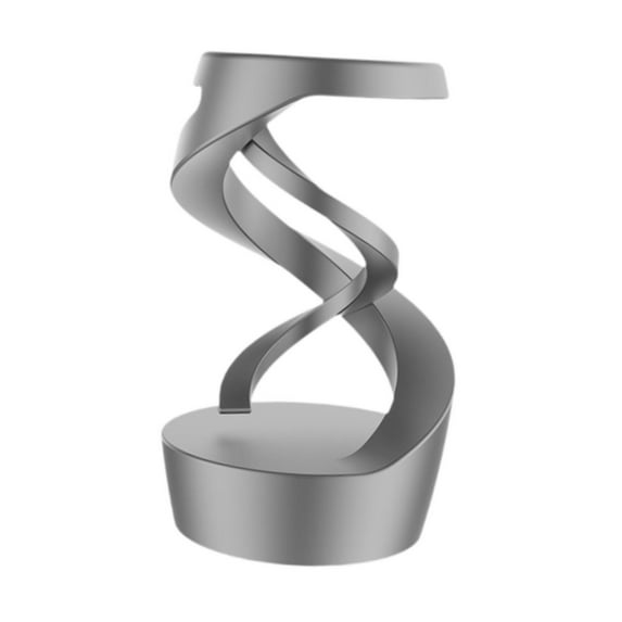 Vaveren Toy Desktop Suspended Gyroscope for Keeping Focus for Adults Gift Tabletop Decoration Aluminum Alloy Levitating Ball gray