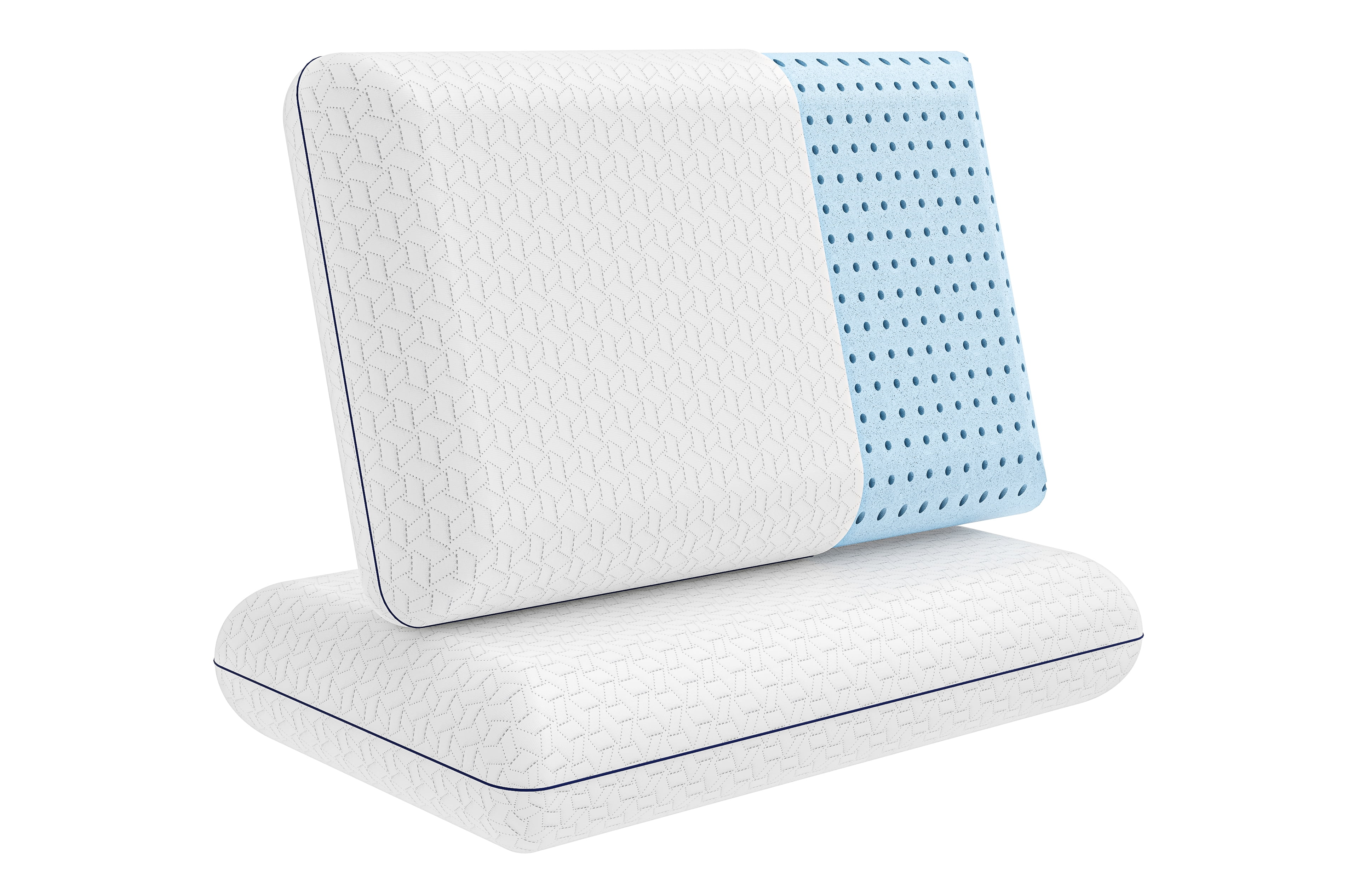 Vaverto Gel Memory Foam Pillow Standard Size Ventilated, Premium Bed