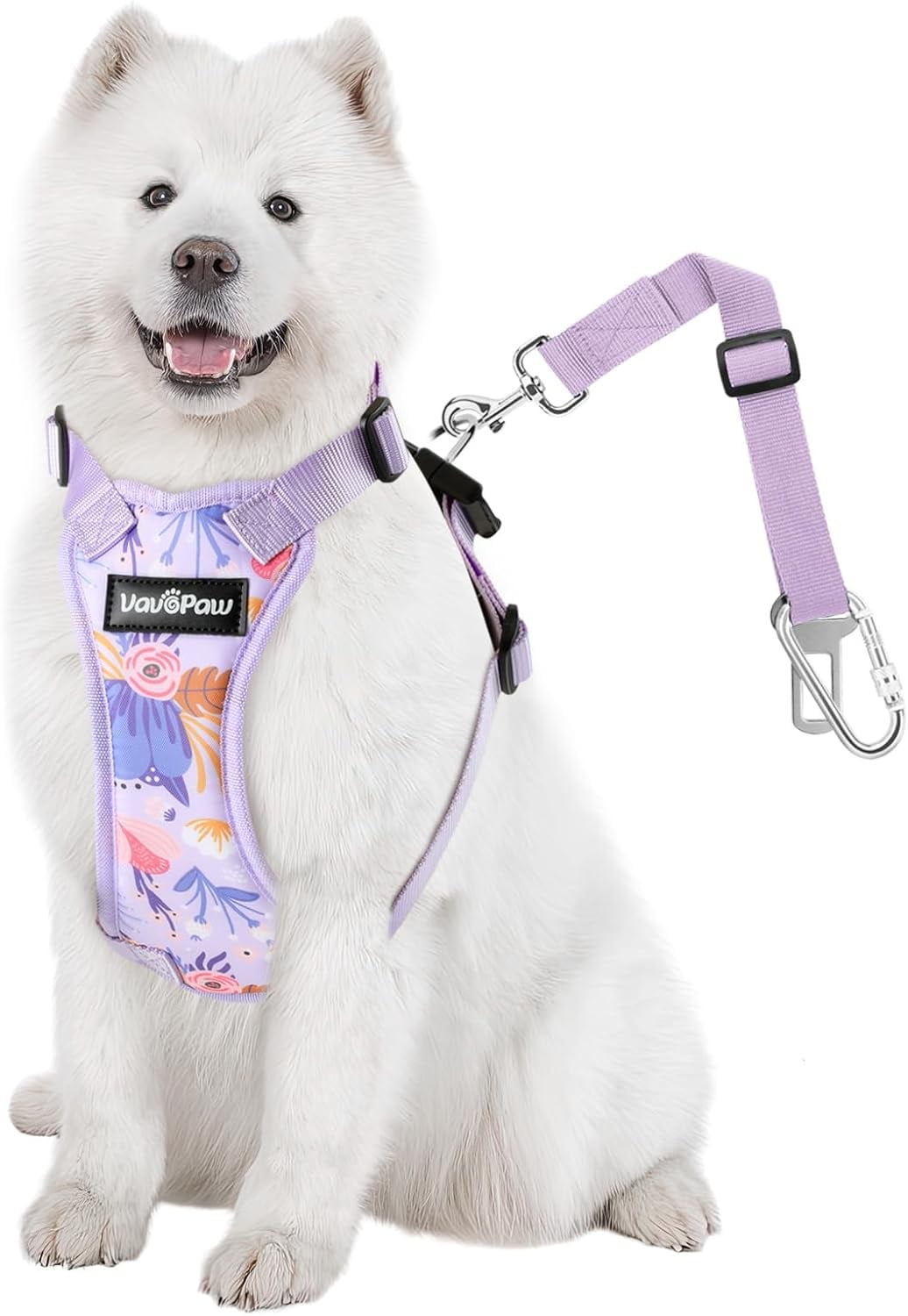 VavoPaw Dog Vehicle Safety Vest Harness, Adjustable Soft Padded Mesh