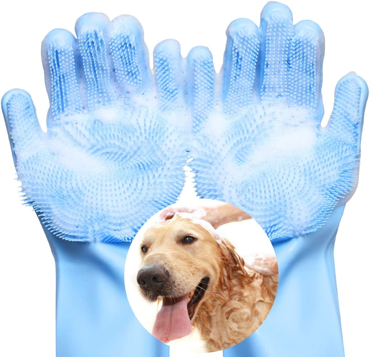Grooming magic top pet brush glove