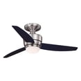 thumbnail image 1 of Vaxcel Adrian 44 In. Quiet Satin Nickel Flush Ceiling Fan with LED Light Kit and Remote, 1 of 8