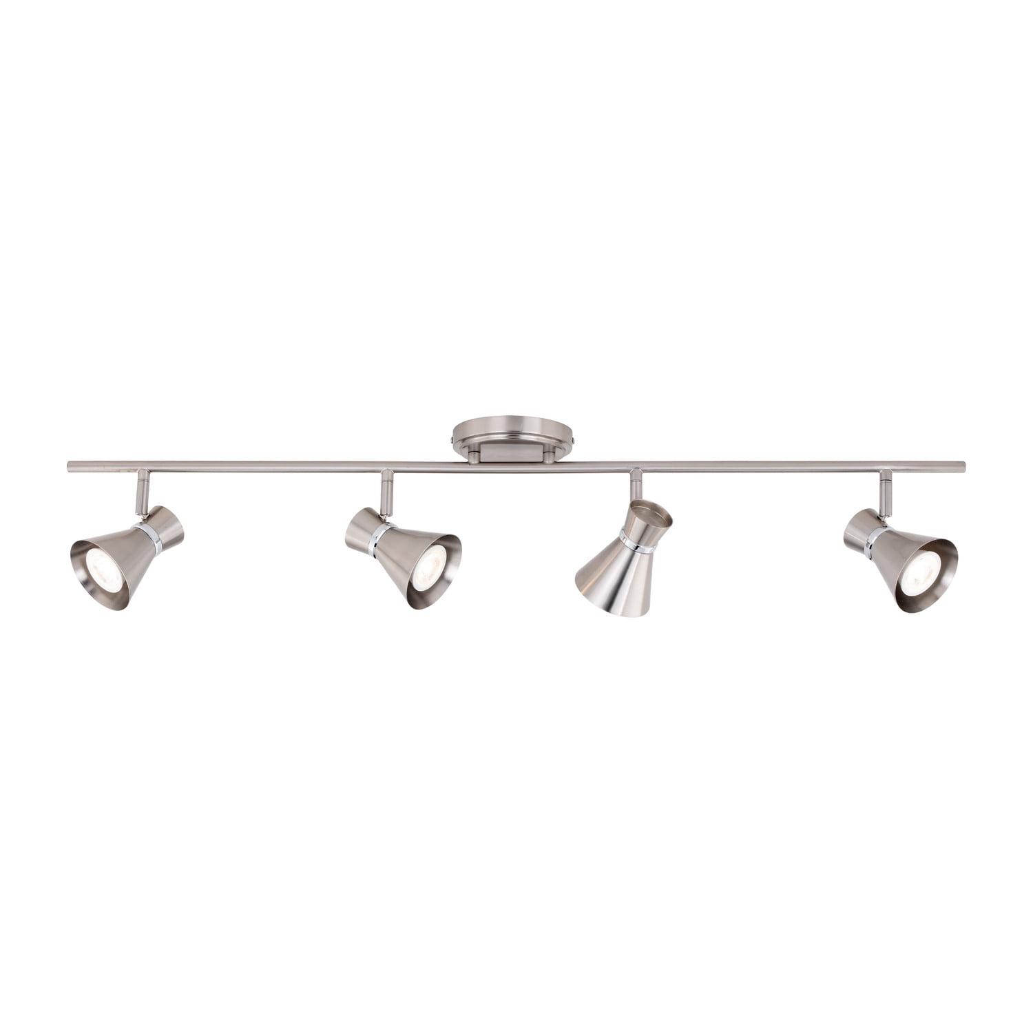 Alto 4-Light Brushed Nickel & Chrome Adjustable Directional Ceiling Light