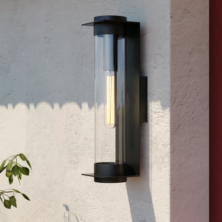 Vaxcel - Brighton Park - 1 Light Outdoor Wall Mount In Contemporary Style-18