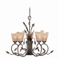 thumbnail image 1 of Vaxcel Capri 5,1 Light Bronze Rustic Vine Chandelier, 1 of 1