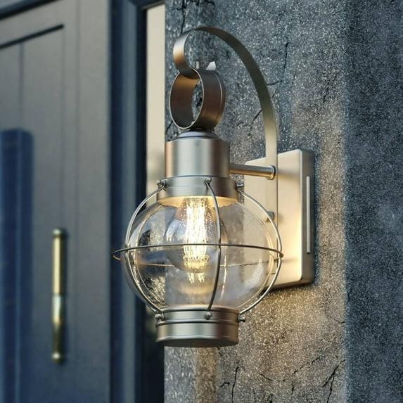 Chatham 6.5" Outdoor Wall Light Brushed Nickel