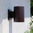 thumbnail image 1 of Chiasso Aluminum 1 Light Bronze Contemporary Outdoor Tube Wall Light, 1 of 14
