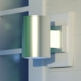 thumbnail image 1 of Chiasso Aluminum 1 Light Silver Dark Sky Cylinder Outdoor Wall Lantern, 1 of 11