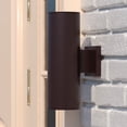 thumbnail image 1 of Chiasso Aluminum 2 Light Bronze Contemporary Outdoor Tube Wall Light, 1 of 13