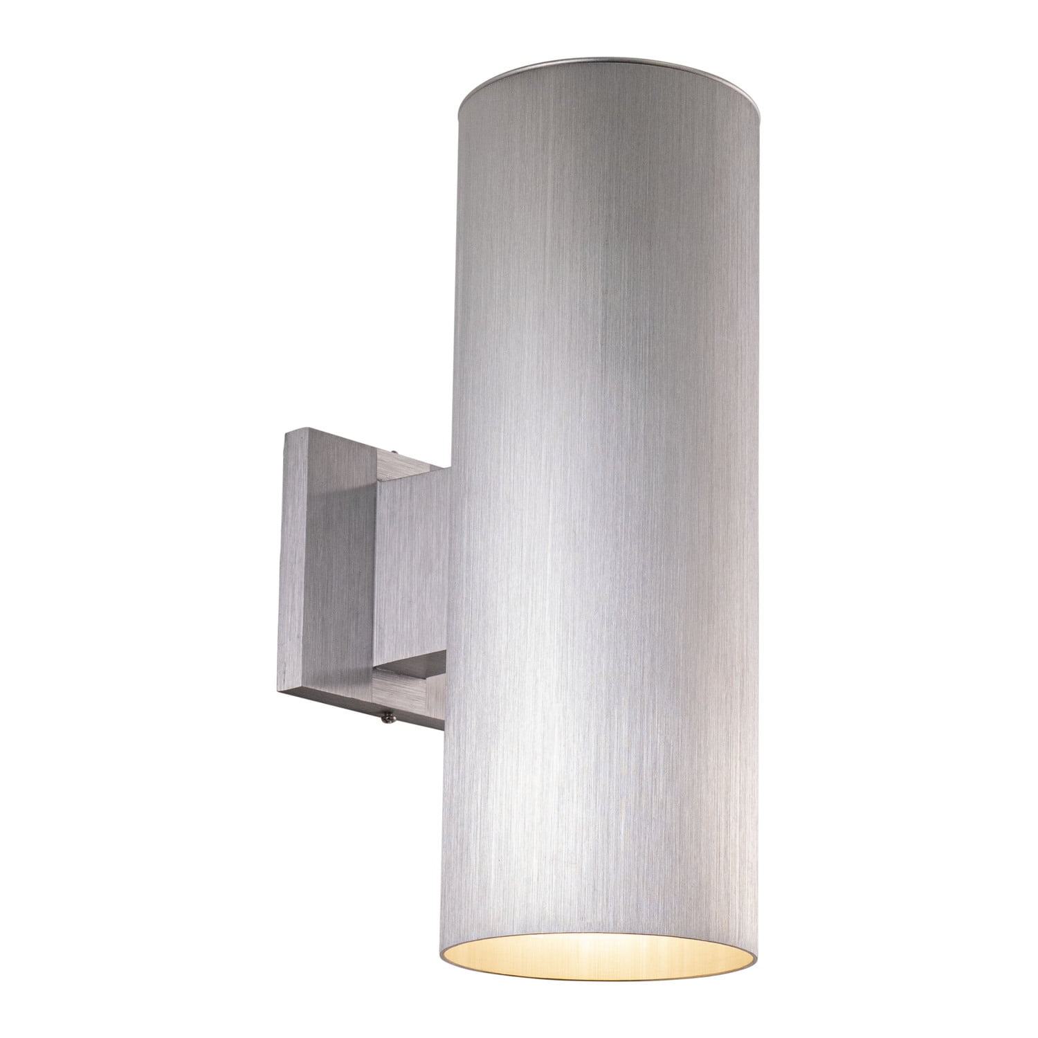 Chiasso Satin Aluminum Cylinder Wall Sconce with Dimmable Lighting