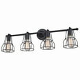 thumbnail image 1 of Vaxcel Clybourn 4 Light Bronze Adjustable Wire Cage Bathroom Vanity Fixture, 1 of 5
