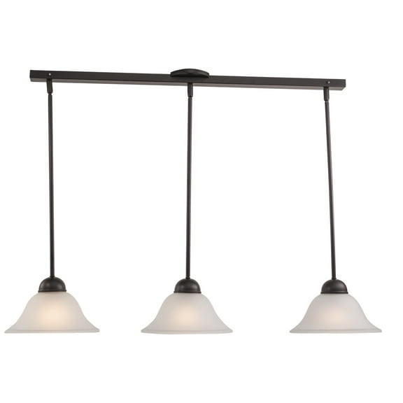 Da Vinci 3L Bronze Linear Chandelier Island Pendant Light Fixture
