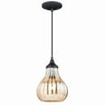 thumbnail image 1 of Vaxcel Elby Bronze Mini Pendant Ceiling Light Mercury Glass, 1 of 5