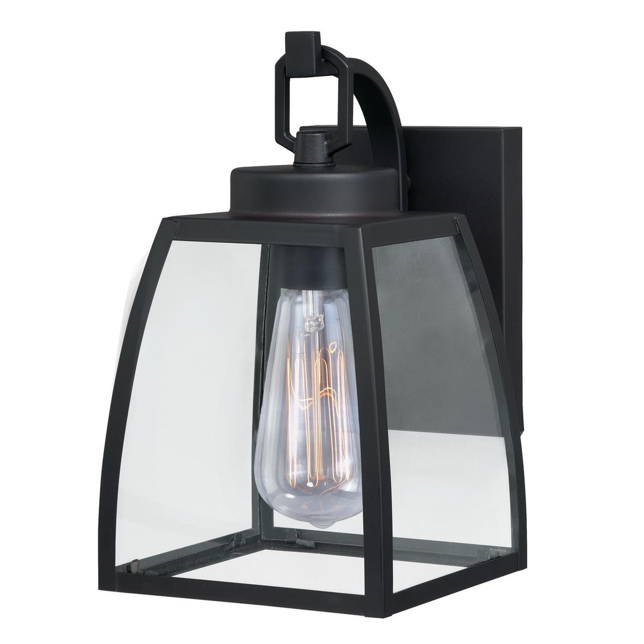 Granville Bronze and Clear Glass Outdoor Wall Lantern
