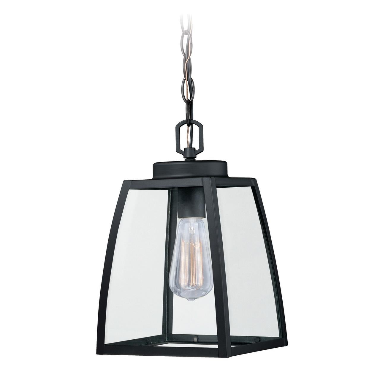 Granville Mini 8" Bronze Outdoor Lantern Pendant with Clear Glass