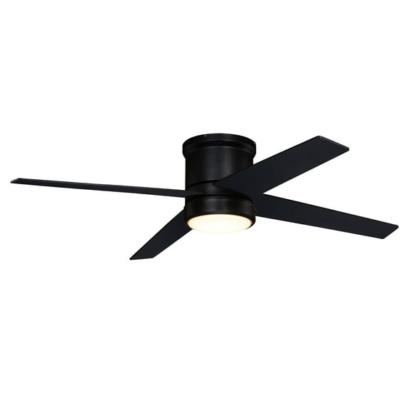 Vaxcel International F0106 52 in. Erie Ceiling Fan, Black