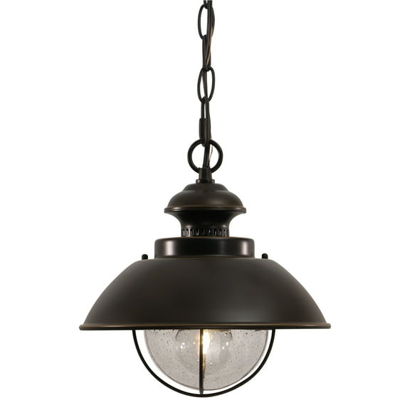 Vaxcel International OD21506BBZ Harwich 10 in. Outdoor Pendant - Burnished Bronze