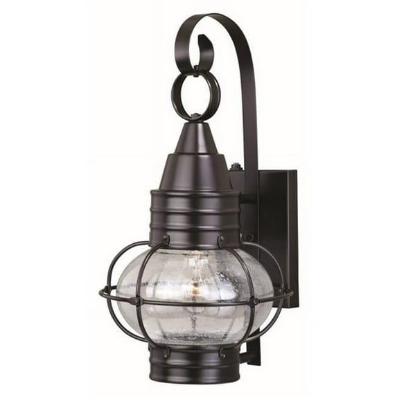 Vaxcel International T0281 10 in. Chatham Outdoor Brass Wall Light, Oil Burnished Bronze