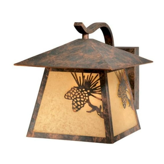Vaxcel International Whitebark Outdoor Wall Light - Olde World Patina - 9.75 H x 9.25 W x 11.50 D in.