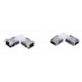 thumbnail image 1 of Vaxcel International X0113 Instalux Tape Light - L Type Snap Connector, White with Black, 1 of 1