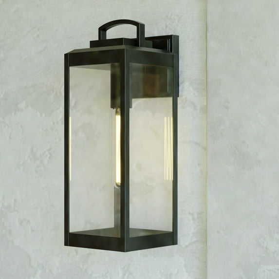 Vaxcel - Kinzie - 1 Light Outdoor Wall Mount In Contemporary Style-19 Inches