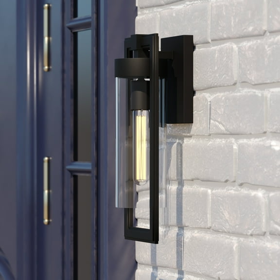 Vaxcel - Malmo - 1 Light Outdoor Wall Mount In Contemporary Style-15.75 Inches