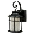 thumbnail image 1 of Vaxcel Melbourne 1 Light LED Dusk to Dawn Bronze Coastal Outdoor Wall Lantern Clear Glass, 1 of 7