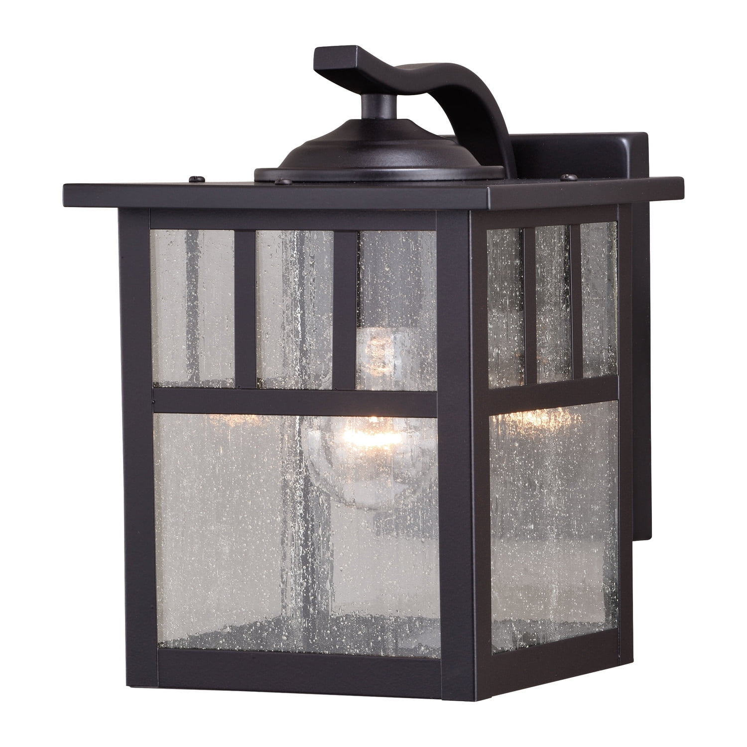 Oil Burnished Bronze 9.5" Dimmable Lantern Outdoor Wall Sconce