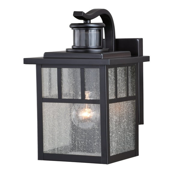 Vaxcel Mission Bronze Motion Sensor Dusk to Dawn Outdoor Mission Wall Light