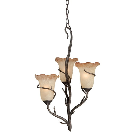 3 Light Vaxcel Monterey Autumn Patina Ceiling Mini Chandelier Fixture Sale H0024