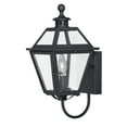 thumbnail image 1 of Vaxcel Nottingham 1 Light Black Empire Outdoor Wall Lantern Clear Glass, 1 of 6