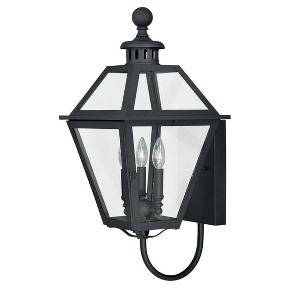 Vaxcel - Nottingham 3-Light Outdoor Wall Sconce in Transitional and Lantern