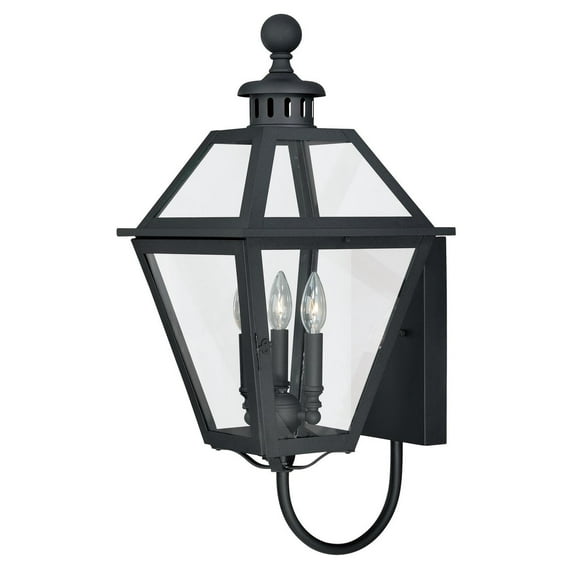 Vaxcel - Nottingham 3-Light Outdoor Wall Sconce in Transitional and Lantern