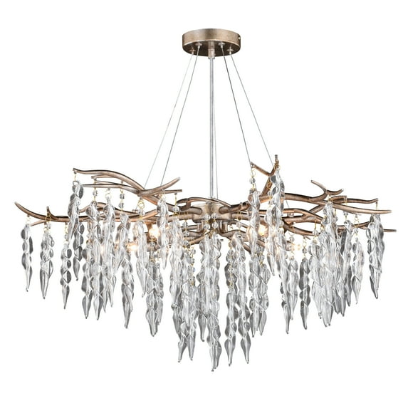 Vaxcel - Rainier 5-Light Chandelier in Glam and Waterfall Style 18.5 Inches Tall