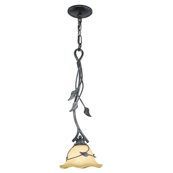 Vine Black Rustic Mini Pendant Ceiling Light