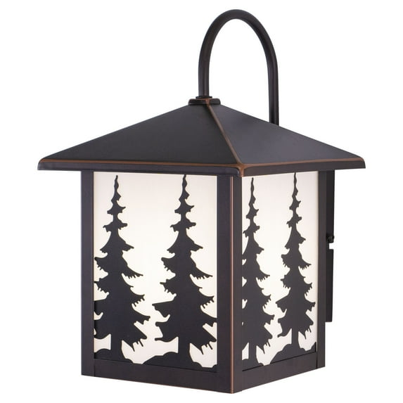 Vaxcel - Yosemite 1-Light Outdoor Wall Sconce in Rustic and Lantern Style 12.5