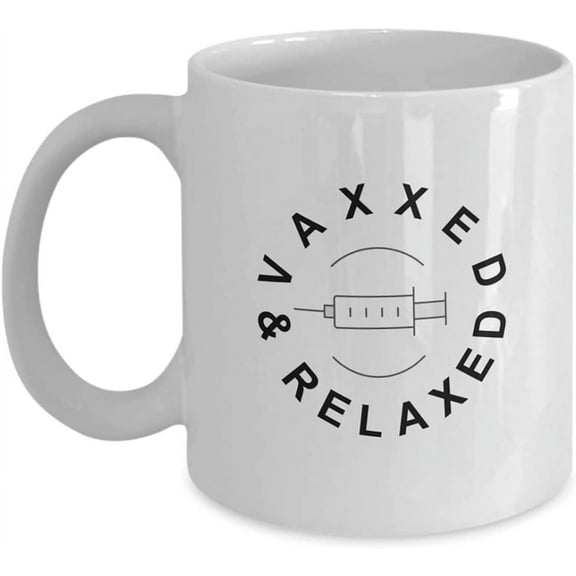 Vaxxed And Relaxed Coffee Mug, 2021 Vaccination Mug, Vaccination Gifts, Covid 19 Vaccine Mug, Fully Vaccinated Mug, Pro vaccination Pandemic